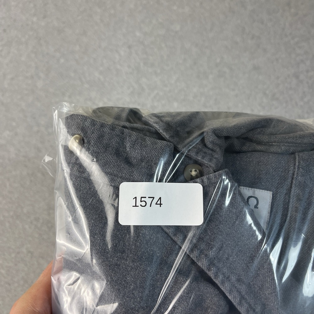 Carhartt Shirt Mens Large Gray Flannel Heavyweight Button Up Cotton Workwear LS - Picture 12 of 12